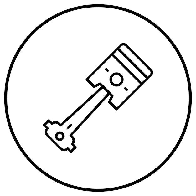 Piston vector icoontje Kan worden gebruikt voor auto reparatie icoonset