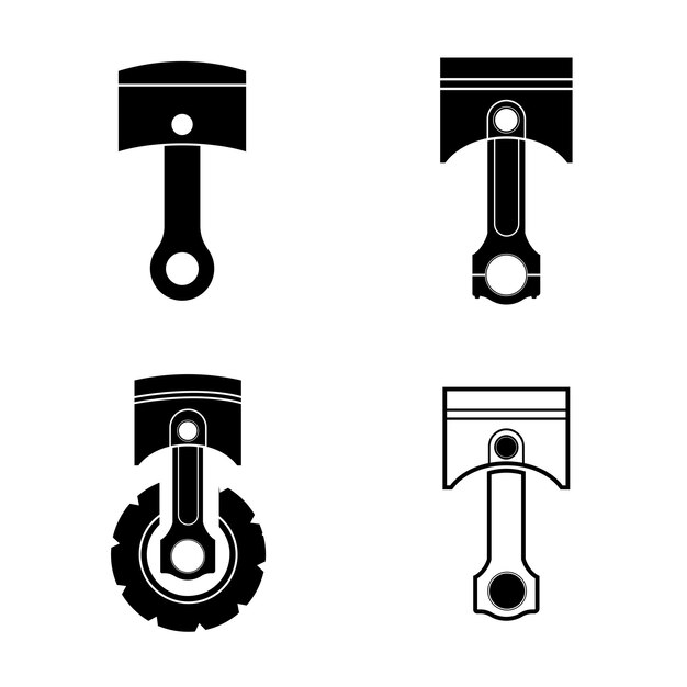 Pistons icon logo vector design template