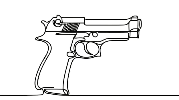 Pistool Een kort pistool voor het schieten op korte afstanden Internationale Dag van de Vernietiging van Handvuurwapens