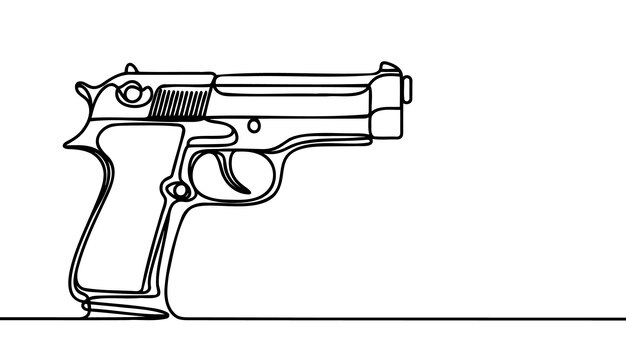 Pistool Een kort pistool voor het schieten op korte afstanden Internationale Dag van de Vernietiging van Handvuurwapens