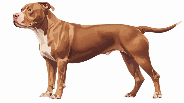 Вектор иллюстрация вектора pit bull back изолирована на белом фоне