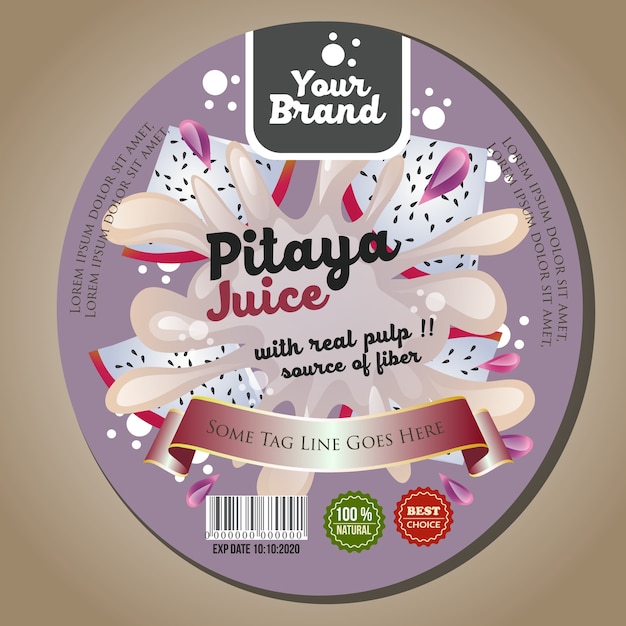 pitaya sap label sticker