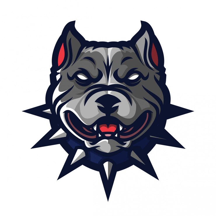Vector pitbull logo template