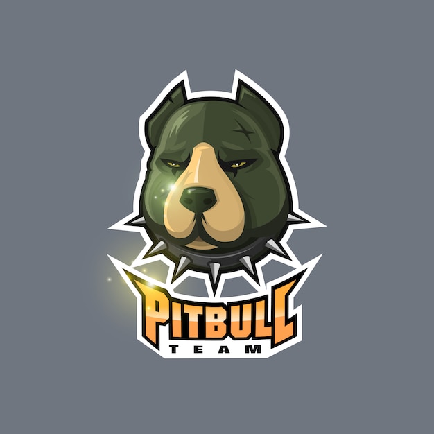 Vettore logo pitbull