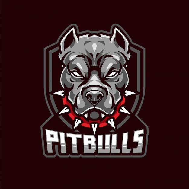 Pitbull mascotte logo