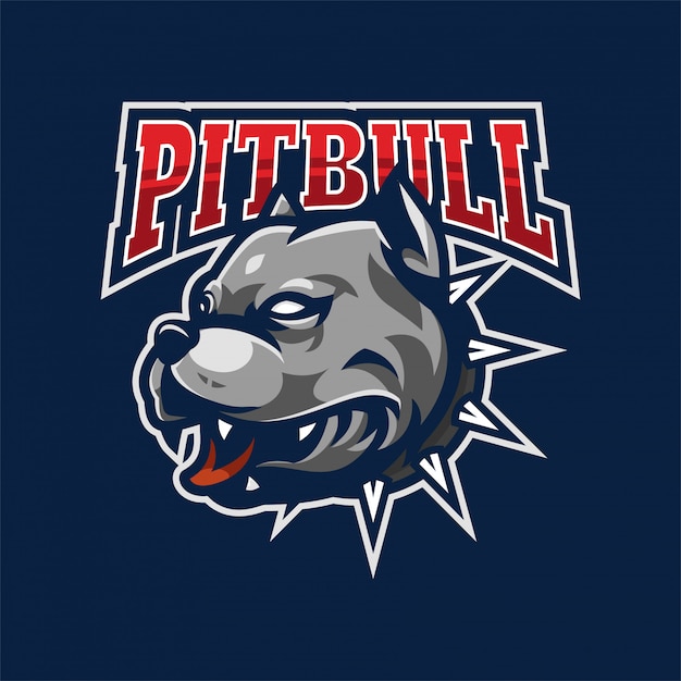 Pitbull mascotte logo