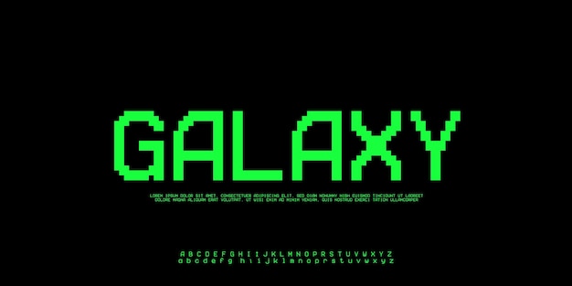 Коллекция шрифтов Pixart Alphabet классические и современные буквы