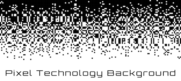 Пиксель Абстрактная технология градиента горизонтального фона Пиксельный узор вектор текстуры