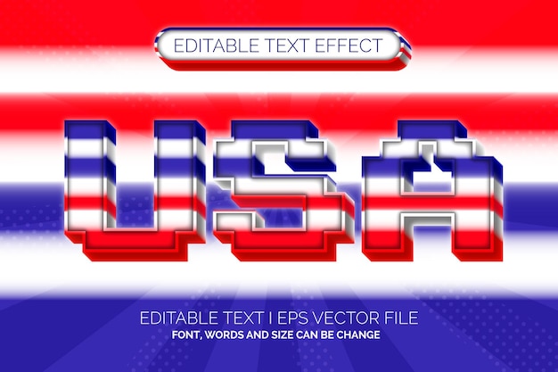 pixel america color style text effects