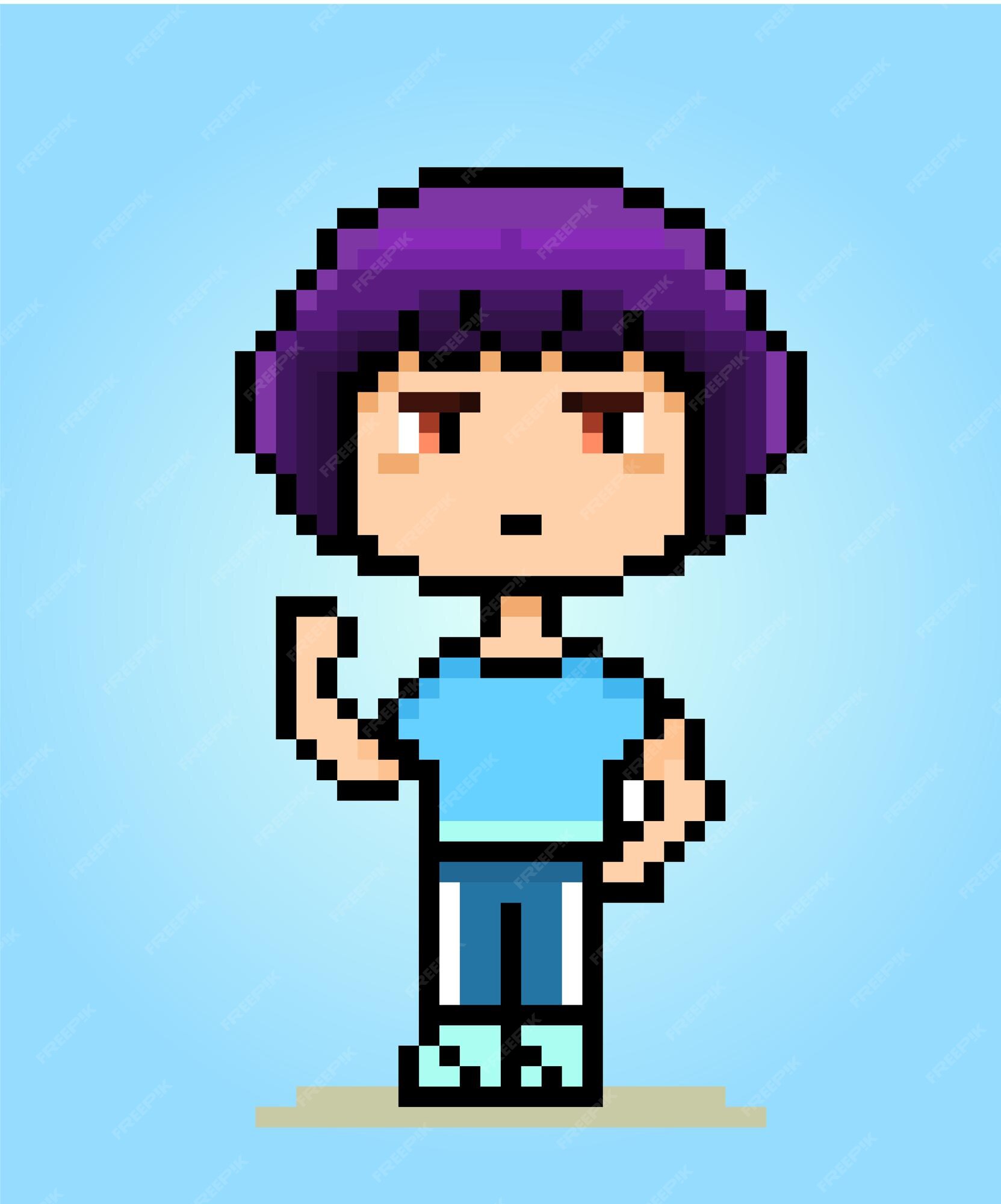 Omori character base in 2023  Pixel art maker, Pixel art, Sprite