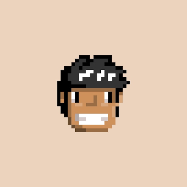 pixel art avatar face