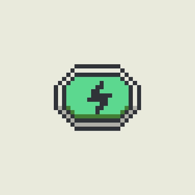 pixel art battery icon