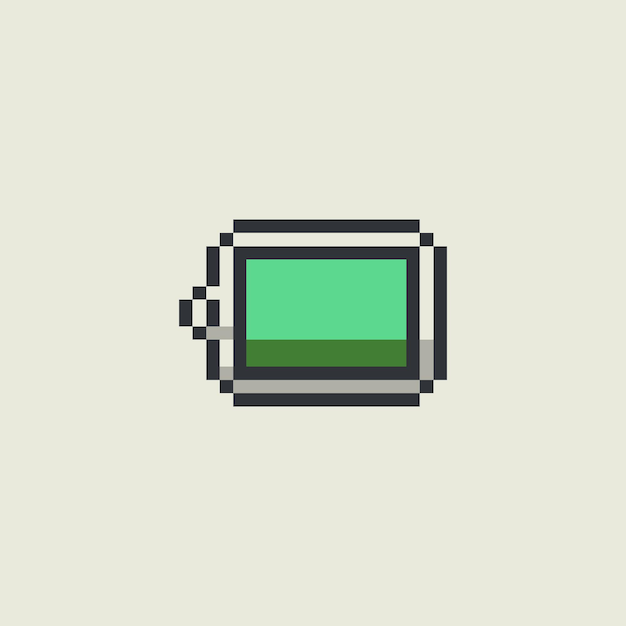 pixel art battery icon