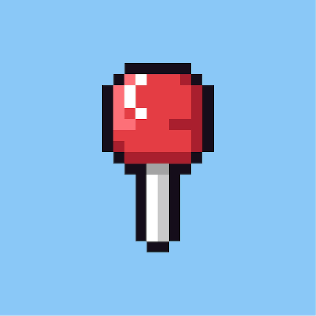 pixel art candy graphic vector