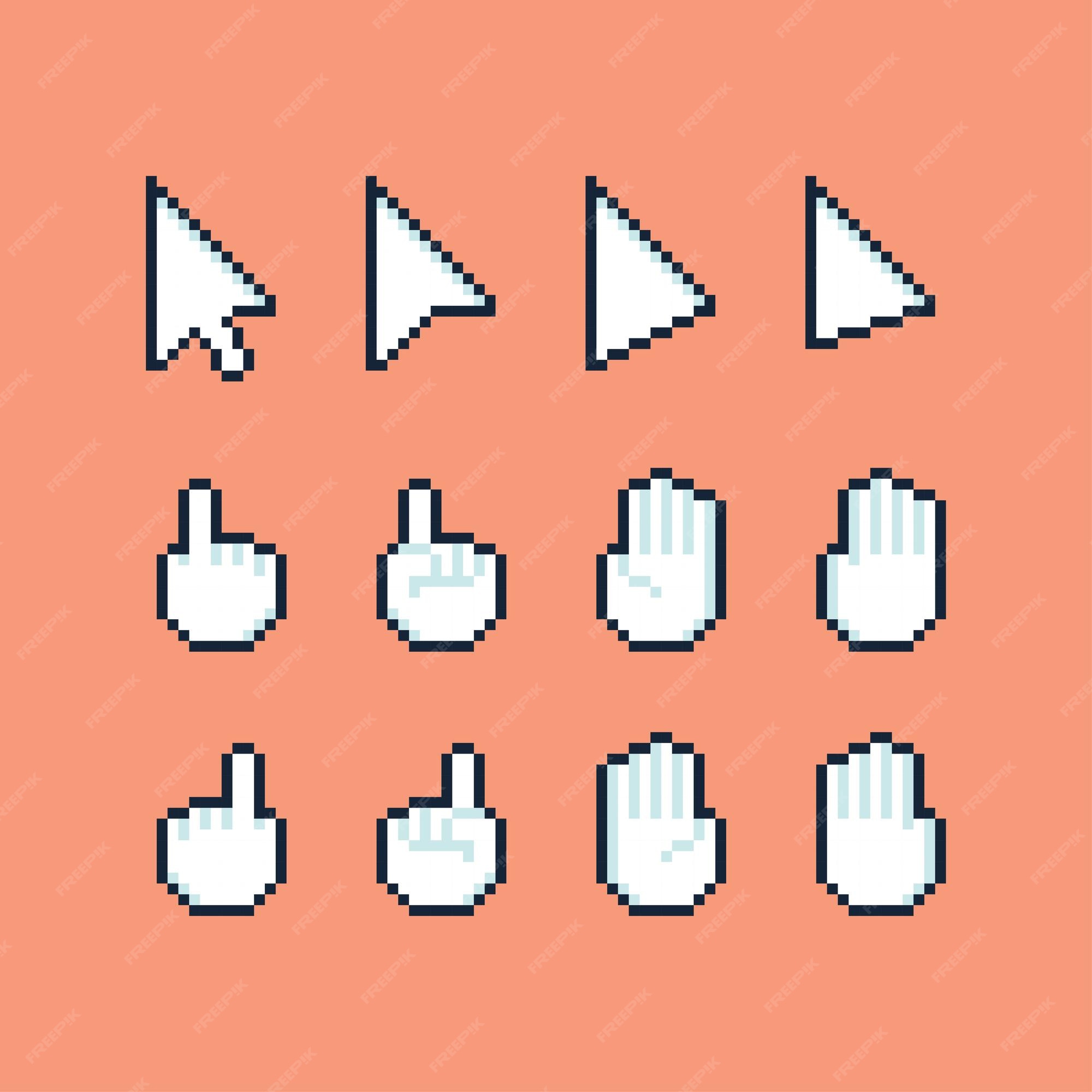 Color Pixels Cursor Collection - Custom Cursor