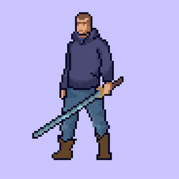 pixel art character