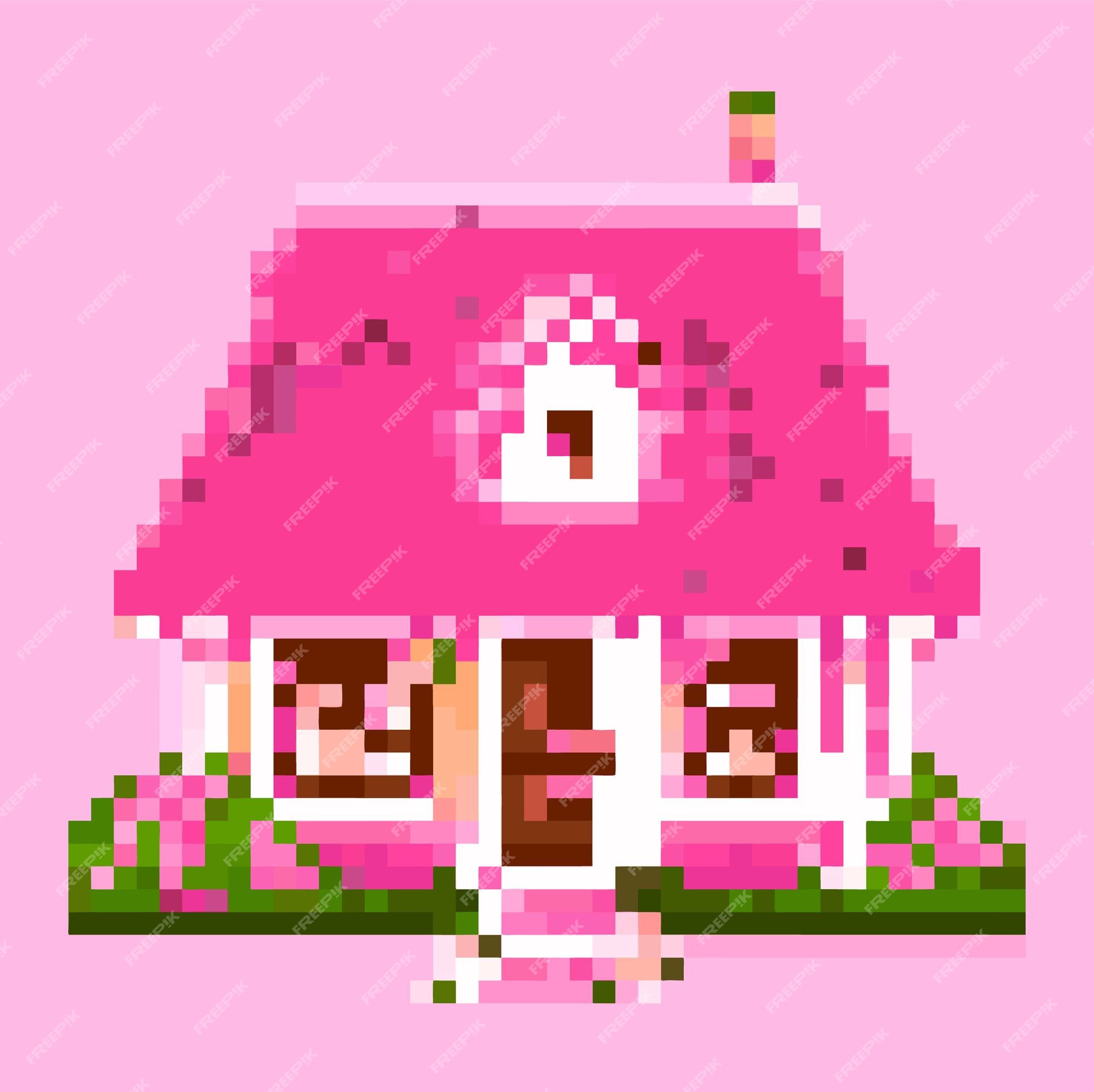 Pixlr Editor - Pink Mouse House