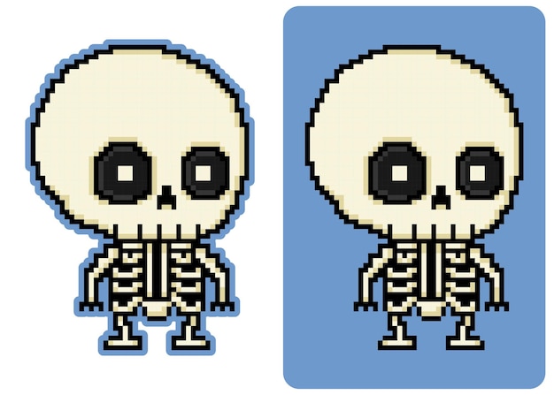 Download Sans the Cute Skeleton in Digital Pixel Art