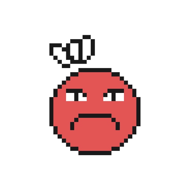 Vettore emoticon pixel art