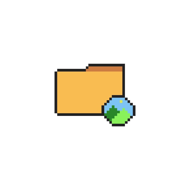 pixel art file icon