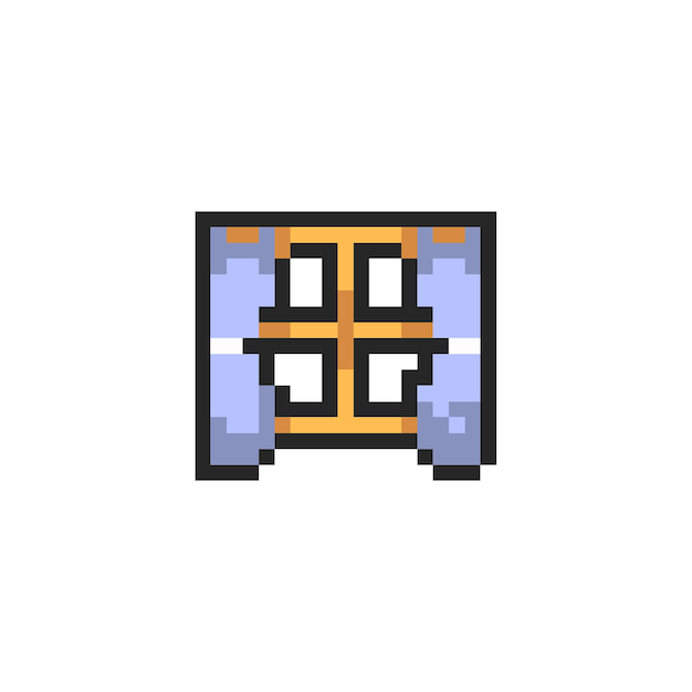 pixel art furniture asset window