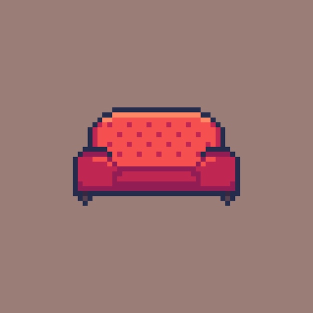 pixel art furniture for game asset