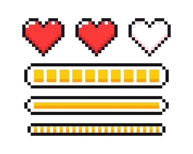 ピクセル アート ゲーム ライフバー