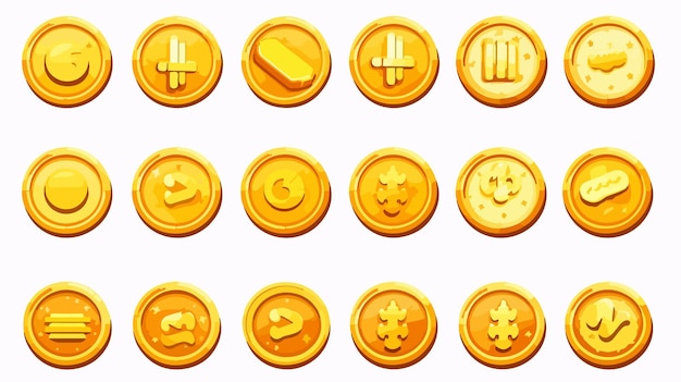 pixel art gold coins cartoon 8bit pixelated money