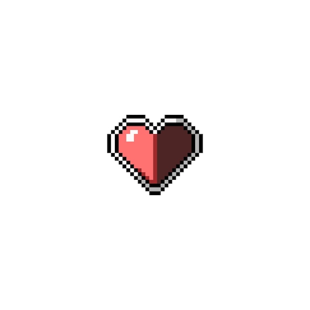 pixel art heart icon