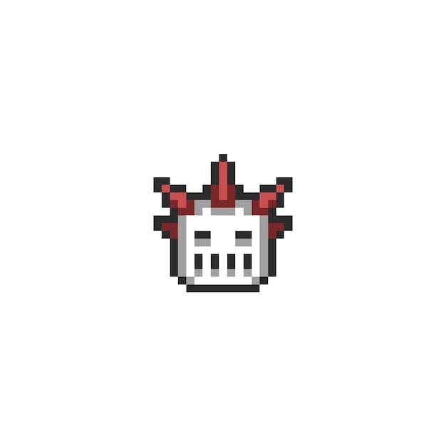 Icona del casco pixel art