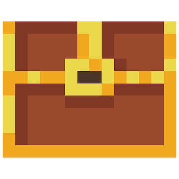 Premium Vector  Pixel art icon of game object treasure chest vector  illustration