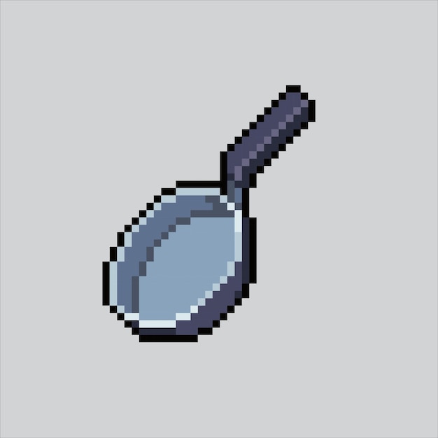 Pixel art illustration Frying Pan Pixelated Kitchen Pan Kitchen cooking Frying Pan pixelated game