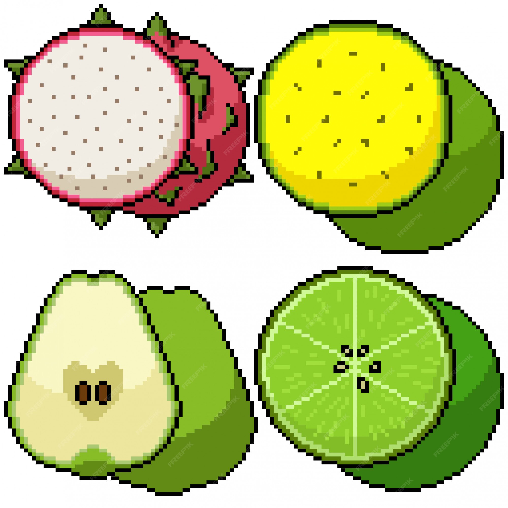 Fruit Pixel Art Images - Free Download on Freepik