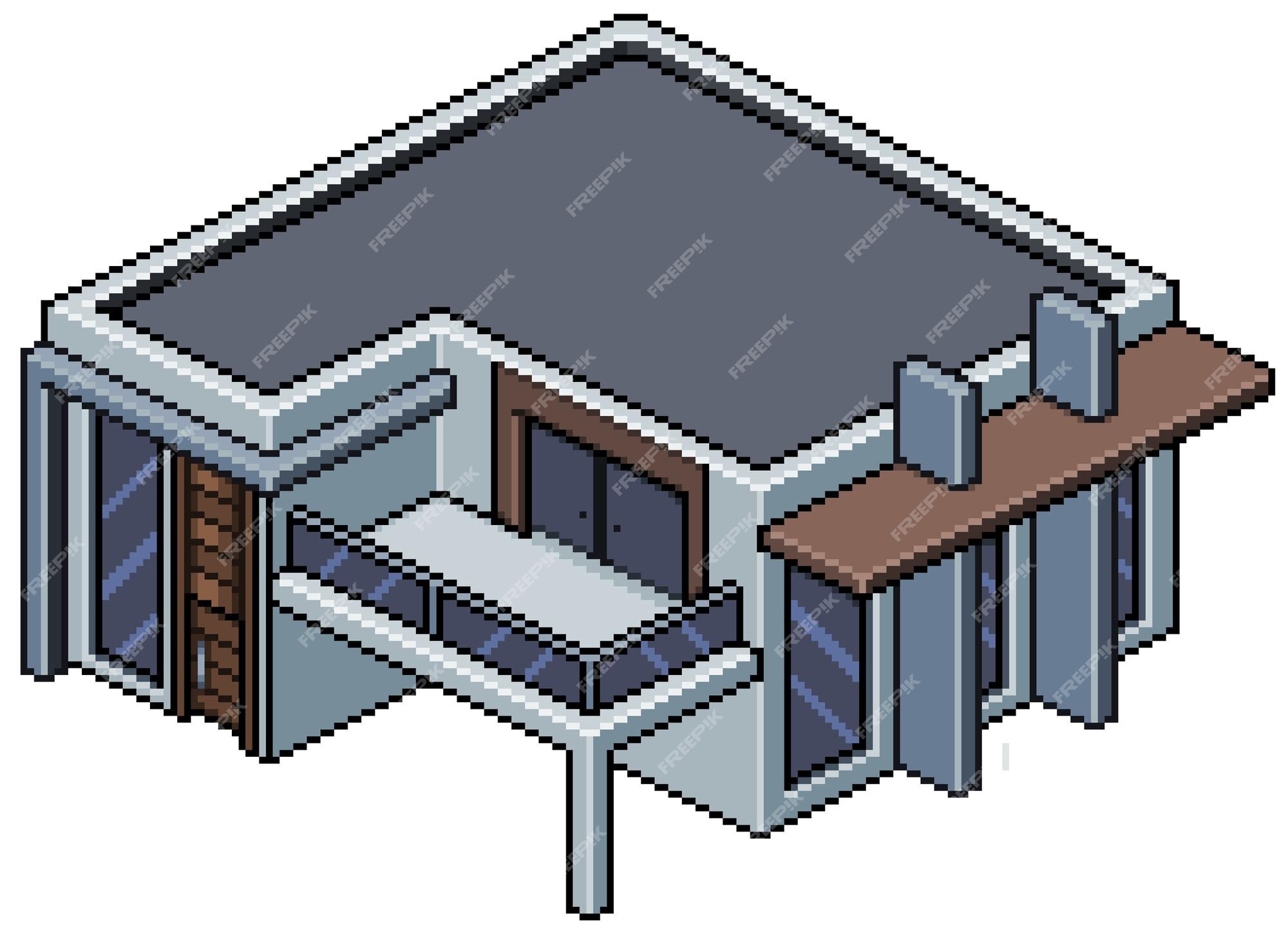 Create an Isometric Pixel Art House in Adobe Photoshop