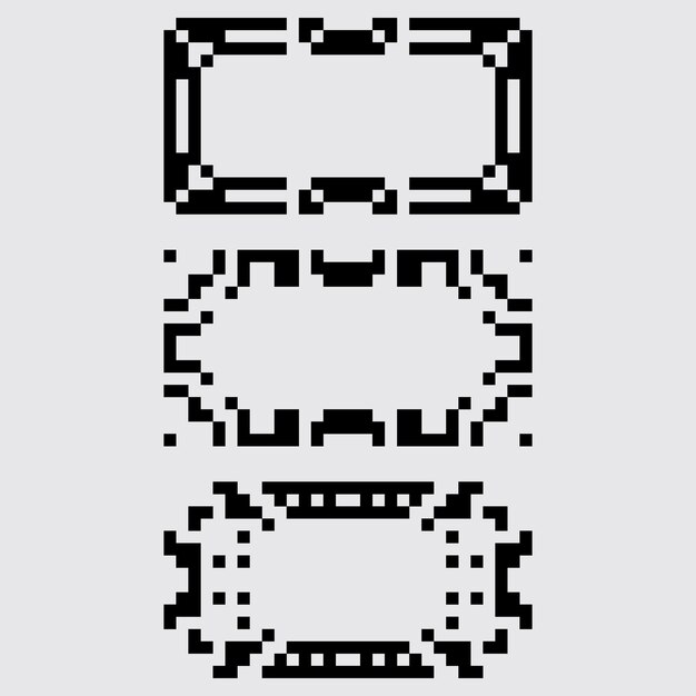 pixel art mini frame esthetiek retro sprite ontwerp
