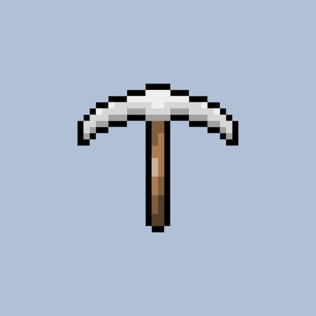 pixel art pickaxe icon