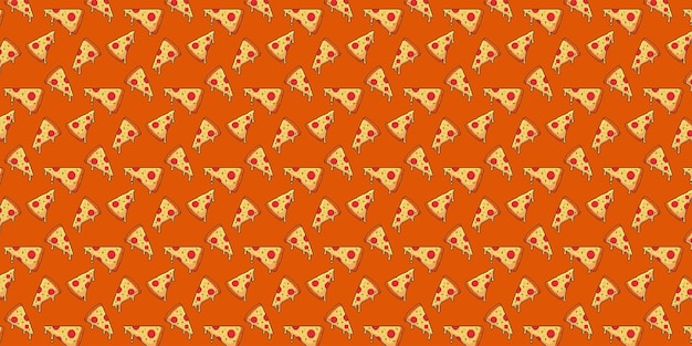 Vector pixel art of pizza slices