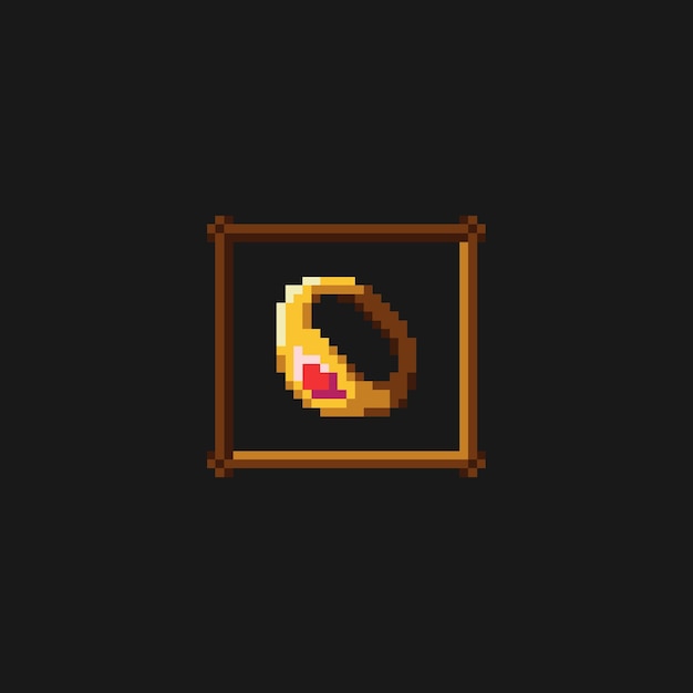 pixel art ring for rpg game