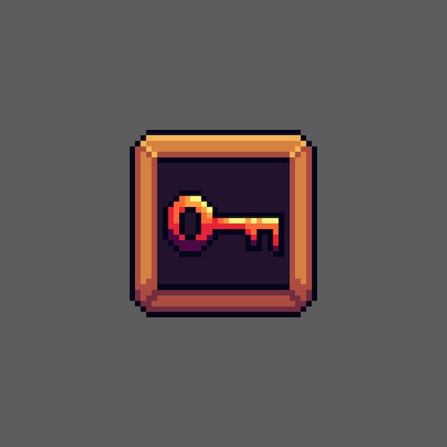 Vector pixel art rpg item inventory