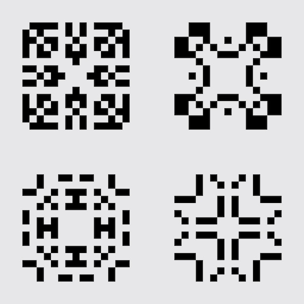 pixel art set tegels abstract materiaal patroon
