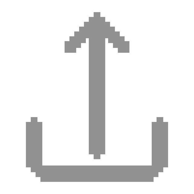 pixel art stijl upload icoon knop upload ikoon knop