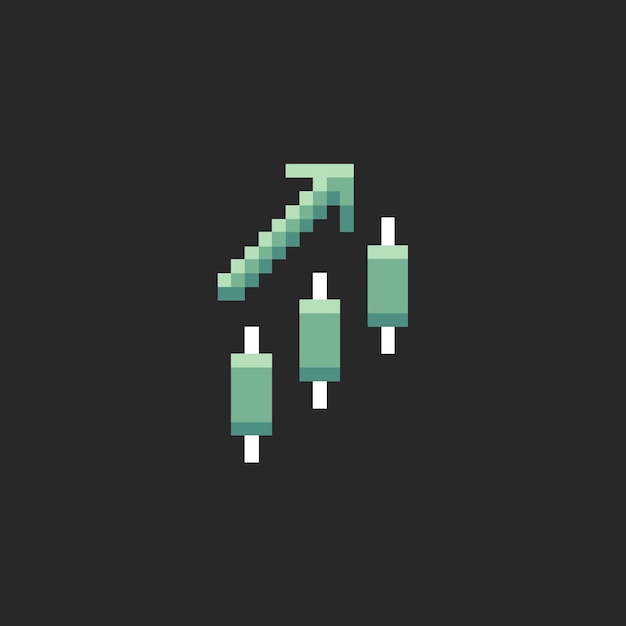 pixel art trading icon asset