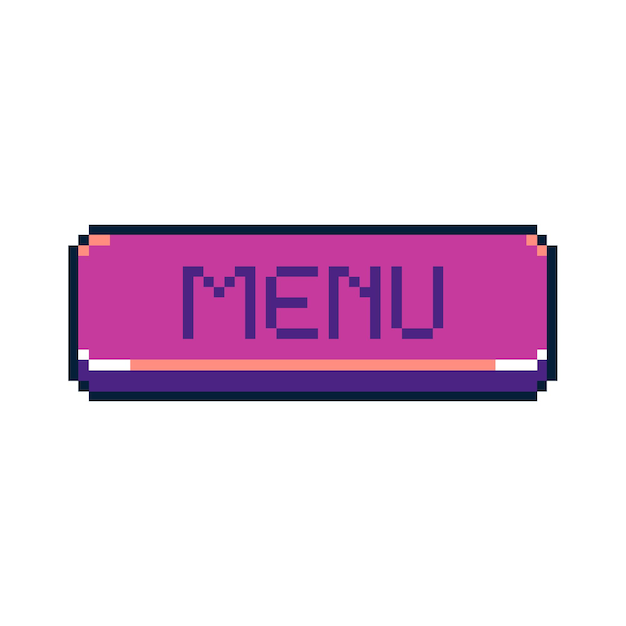 ピクセルアート UI ボタン