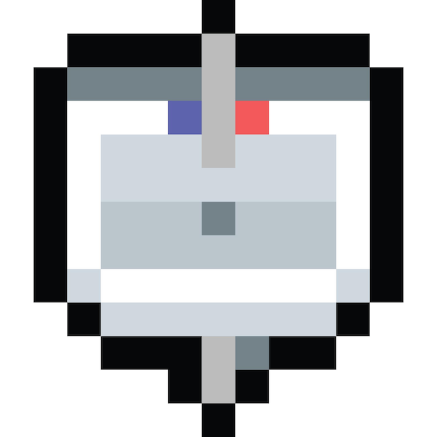 Vector pixel art washbasin icon 2