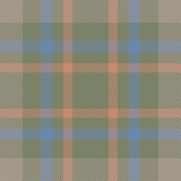 Pixel background vector design. modern seamless pattern plaid. square texture fabric. tartan scottish textile. beauty color madras ornament.