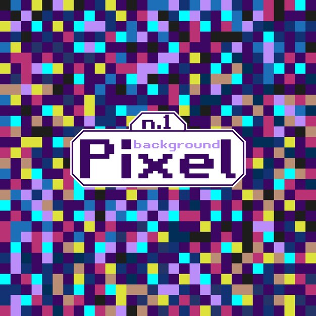 Vector pixel background