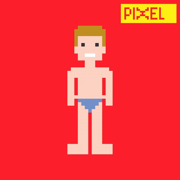 pixel character vector graphic art design illustration