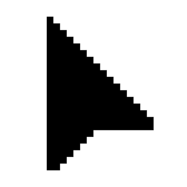Vector pixel computer mouse click pointer cursor arrow mouse cursor arrow pointer arrow cursor icon