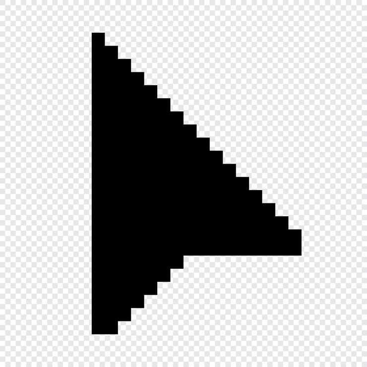 Vector pixel computer mouse click pointer cursor arrow mouse cursor arrow pointer arrow cursor icon