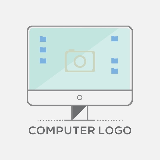 pixel computer technology logo template designs computer service logo template designs computer